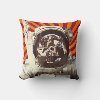 Astronaut art space spiral helmet costumisable cushion