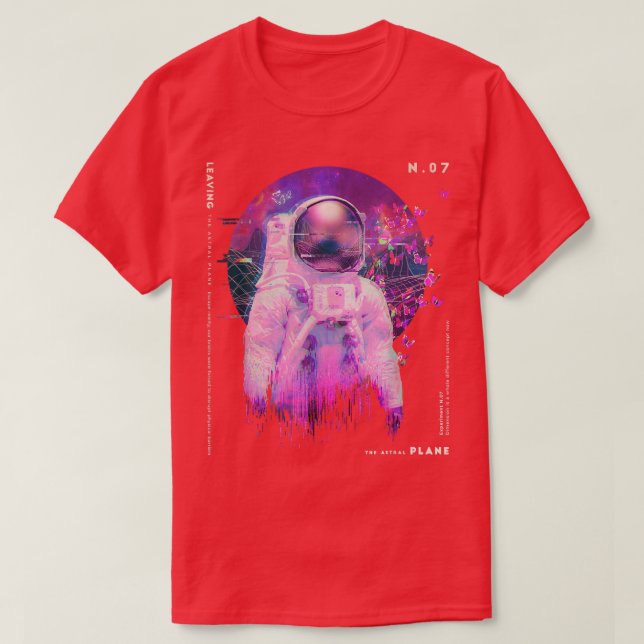 Astronaut Astral Space T-Shirt (Design Front)