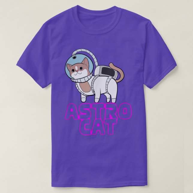 Astronaut Astro Cat T-Shirt (Design Front)