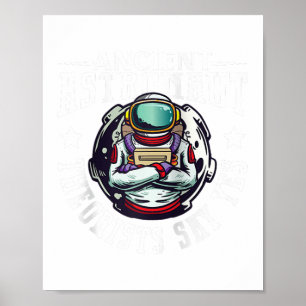 Astronaut Astronomy Solar System Outer Space Kids Poster
