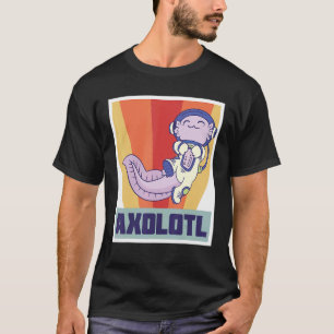 Astronaut Axolotl Funny Space Galaxy Sun System Sp T-Shirt