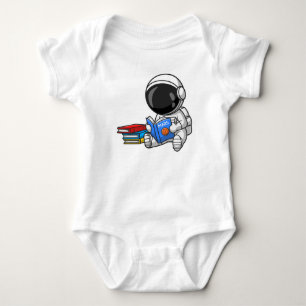 Astronaut baby reading! bodysuit