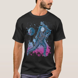 Astronaut Baseball In Space T-Shirt
