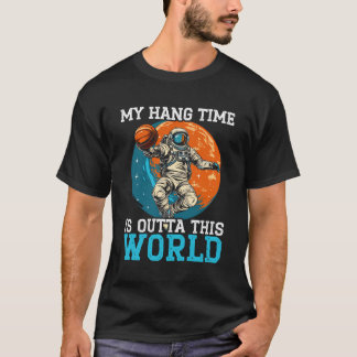 Astronaut Basketball Lover Outerspace Basketball P T-Shirt