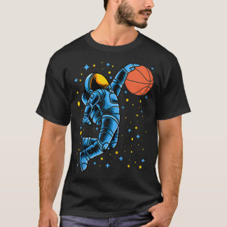 Astronaut Basketball Player In Planet Space Coach T-Shirt