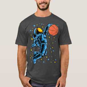 Astronaut Basketball Player in Planet Space Coach  T-Shirt