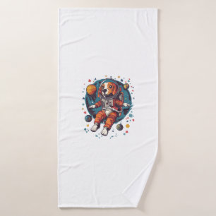 Astronaut Beagle � Space Explorer Dog Bath Towel