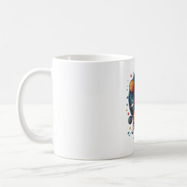 Astronaut Beagle – Space Explorer Dog Coffee Mug (Left)