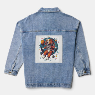 Astronaut Beagle � Space Explorer Dog Denim Jacket