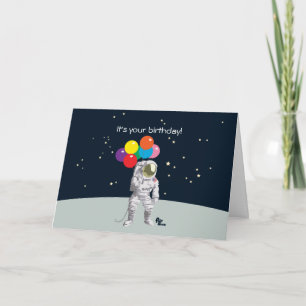 Astronaut Birthday Card