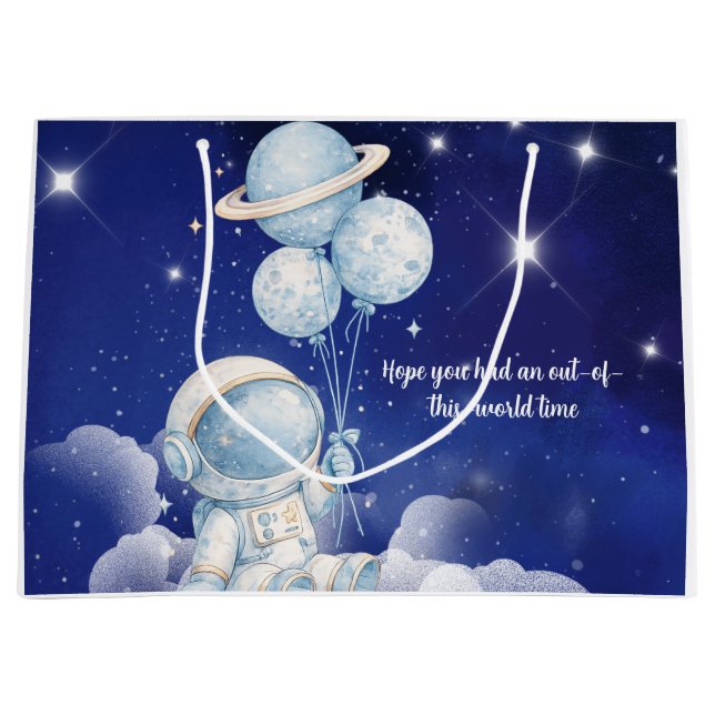 Astronaut Birthday Favour Bag (Front)
