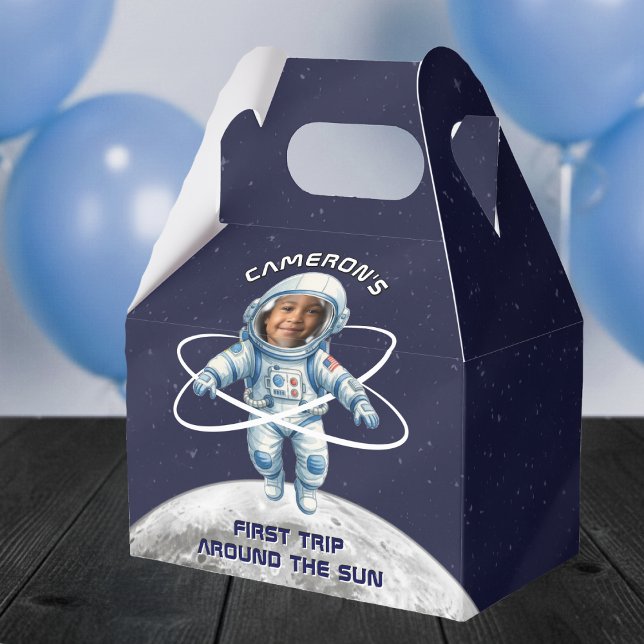 Astronaut Birthday Party 1st Trip Around the Sun Favour Box (Creator Uploaded)