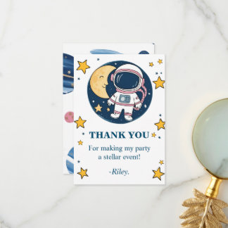 Astronaut Birthday Thanksgiving Card