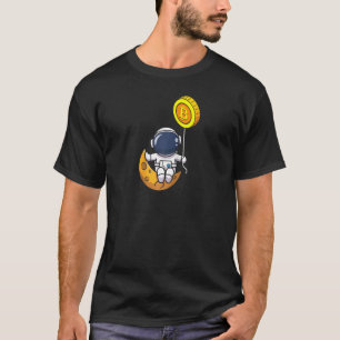 Astronaut Bitcoin Btc To The Moon Universe Cryptoc T-Shirt