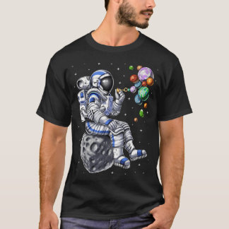 Astronaut Blowing Bubbles T-Shirt