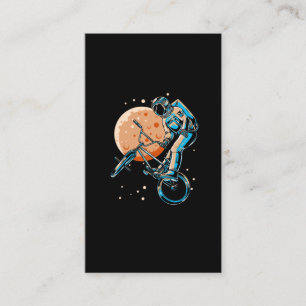 Astronaut BMX Moon Space Biker Business Card