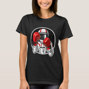 Astronaut Boxing Muay Thai Boxer Kickboxing Martia T-Shirt