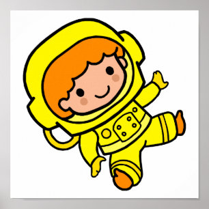 astronaut boy 1 poster