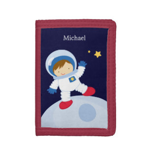 Astronaut Boy Trifold Wallet