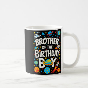 Astronaut Brother Of The Birthday Boy Family Match Coffee Mug
