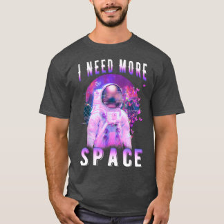Astronaut Butterfly Moon Space Vaporwave  T-Shirt