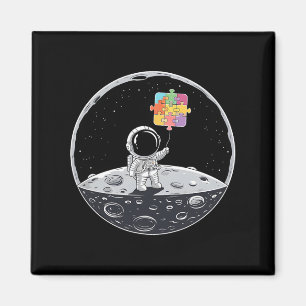 Astronaut Bylloon Autism Awareness Space Autistic Magnet