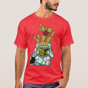 Astronaut Cactus Succulent by Tobe Fonseca T-Shirt