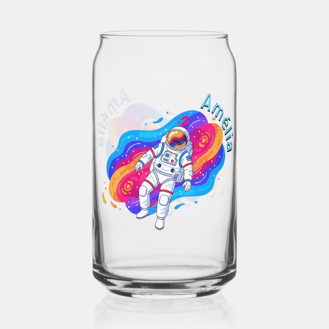 Astronaut Can Glass (Front)