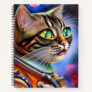 Astronaut Cat Artwork Notebook