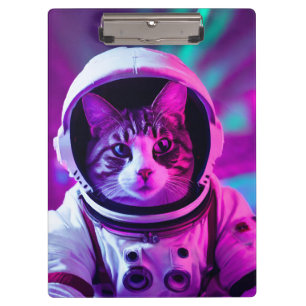astronaut cat clipboard