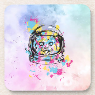Astronaut Cat Coaster