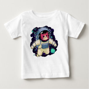 Astronaut Cat colourful Baby T-Shirt