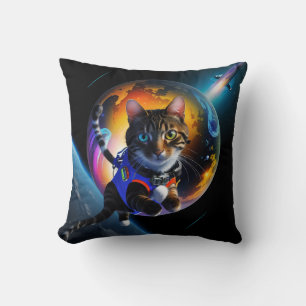 Astronaut Cat Cushion