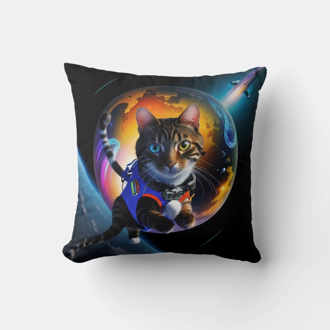 Astronaut Cat Cushion (Front)
