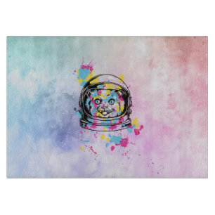 Astronaut Cat Cutting Board