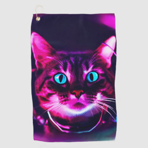astronaut cat golf towel