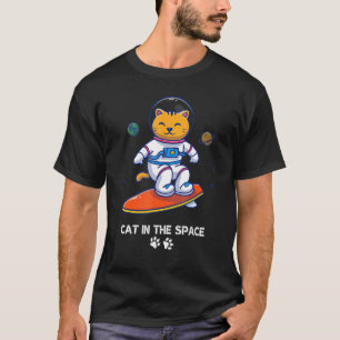 Astronaut Cat In Space Animal Face Galaxy Feline C T-Shirt