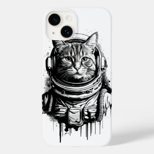 Astronaut Cat Ink Art Case-Mate iPhone 14 Case