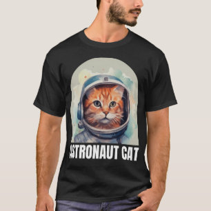 Astronaut Cat Large Logo T-Shirt