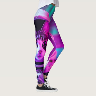 astronaut cat leggings