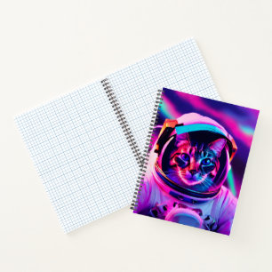 astronaut cat notebook