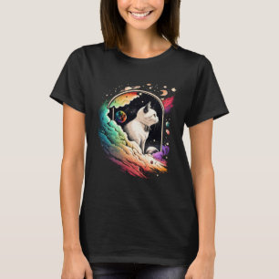 Astronaut Cat or  Space Cat on Galaxy Cat   4 T-Shirt