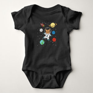 Astronaut Cat Planet Earth Mars Space Baby Bodysuit