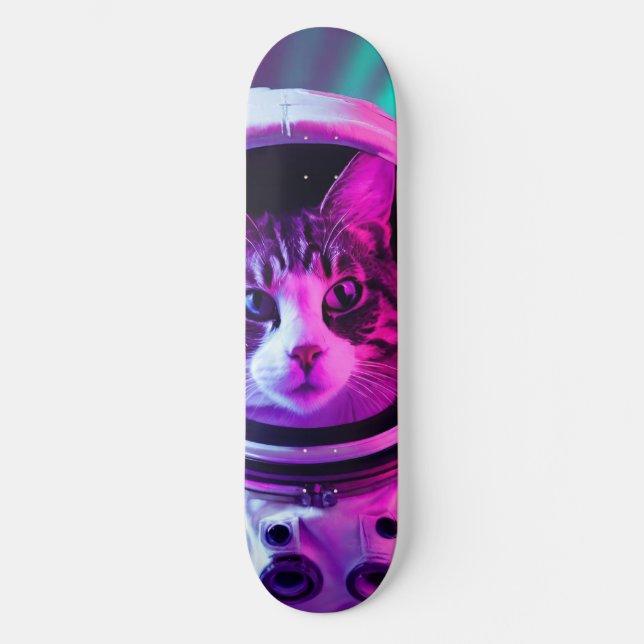 astronaut cat skateboard (Front)