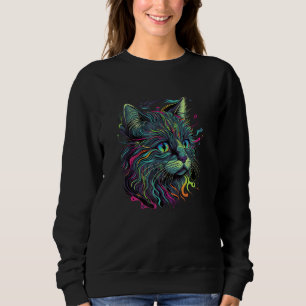 Astronaut Cat Space Cat Galaxy Kitten 1 Sweatshirt