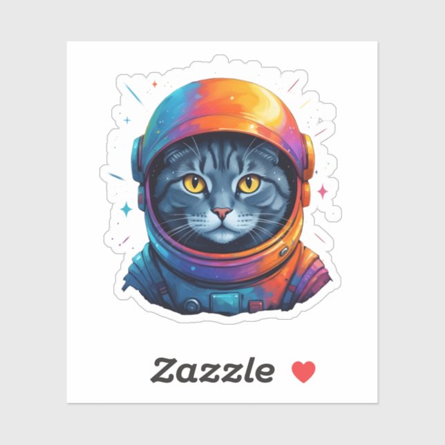 Astronaut Cat Space Funny Cat Lover (Sheet)