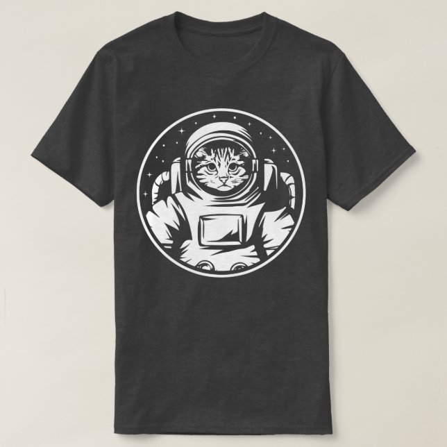 Astronaut Cat Space Space Catronaut Cute Space Cat T-Shirt (Design Front)