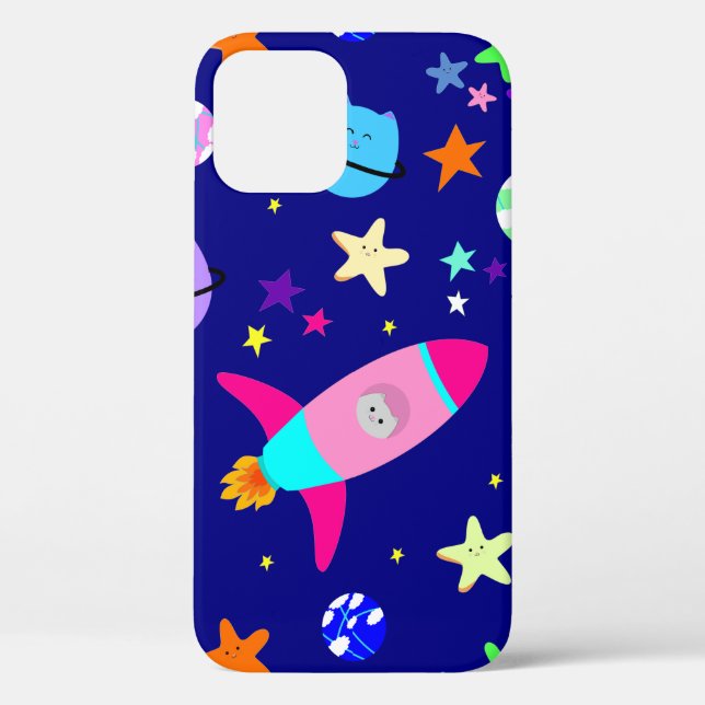 astronaut cat spaceship galaxy Case-Mate iPhone case (Back)