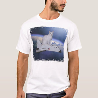 Astronaut Cat (Spirit) on Space Shuttle T-Shirt