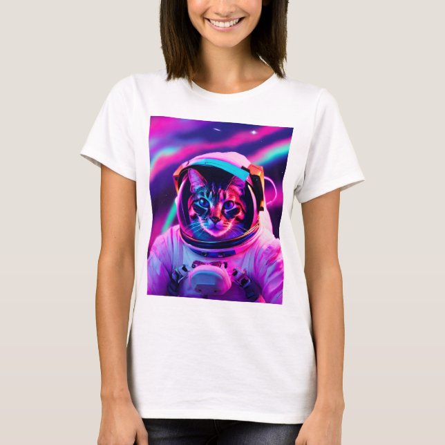 astronaut cat T-Shirt (Front)